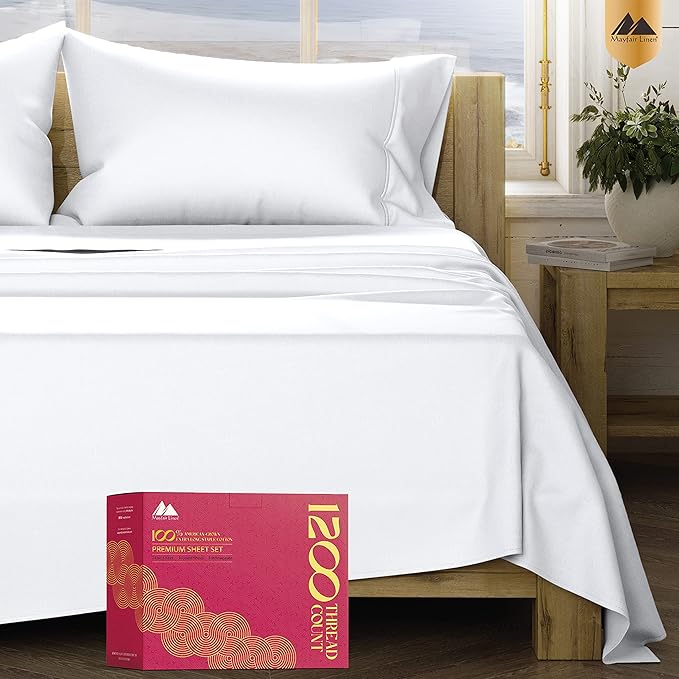 5-Star Hotel Quality 1200 Thread Count 100% Supima Cotton Sheets