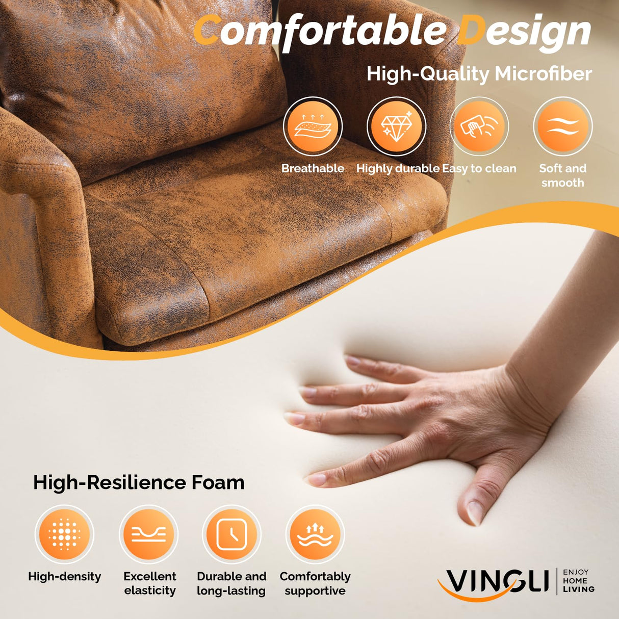 Reclining Ergonomic Office Chair with Footrest - Heavy Duty Wide Seat Gaming Chair