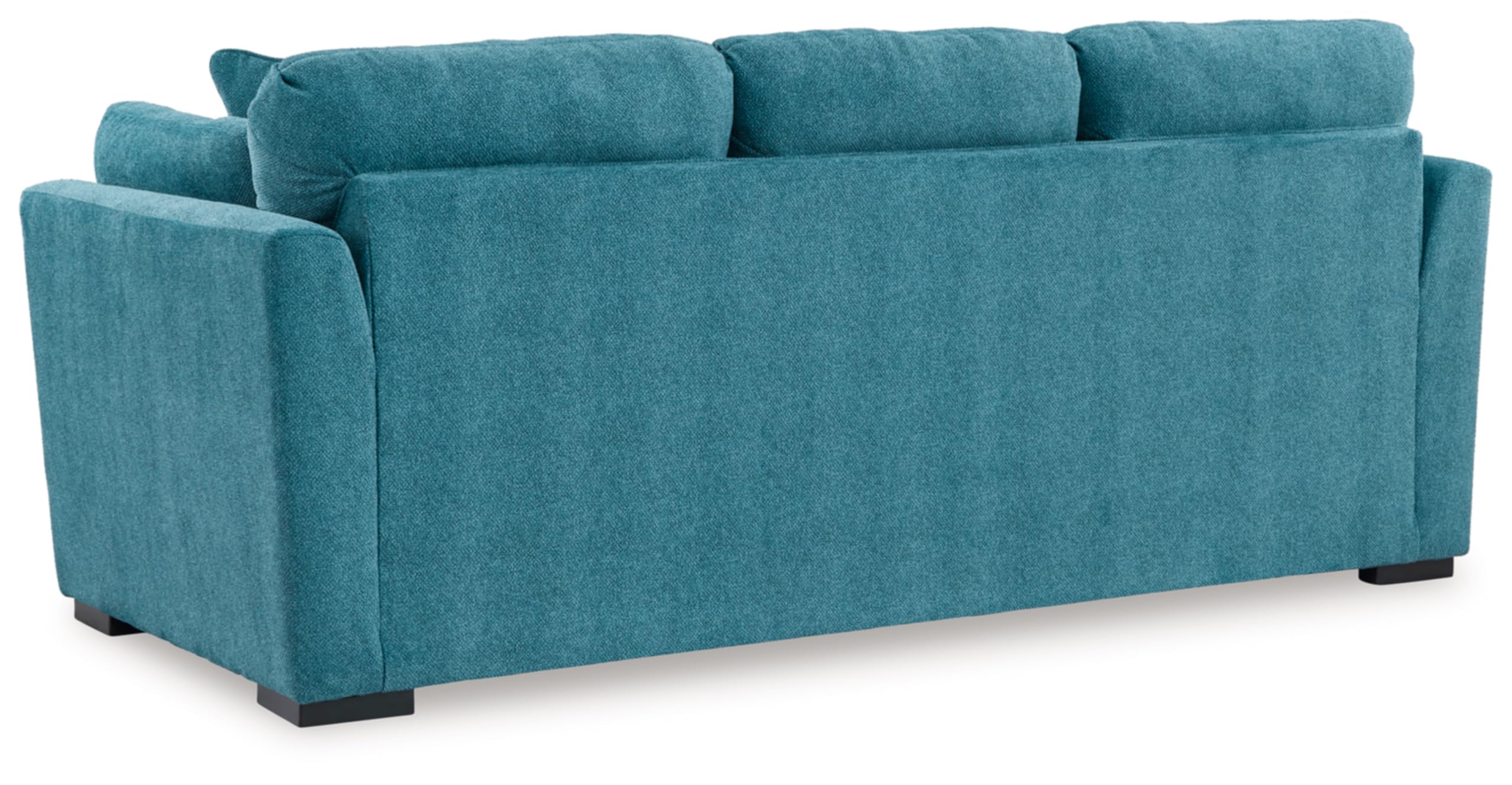 Keerwick Scandinavian Sofa with 4 Toss Pillows, Blue