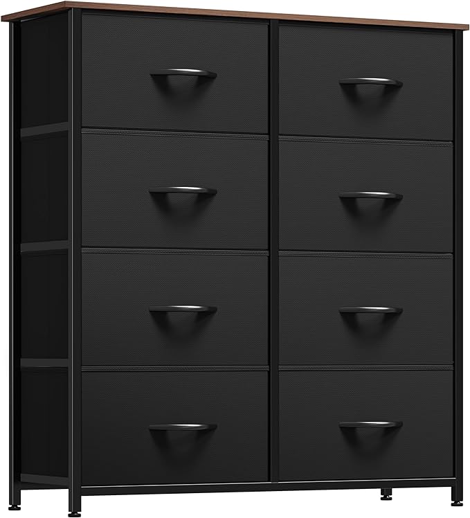 Dresser with 8 Drawers - Fabric Storage Tower, Organizer Unit for Bedroom