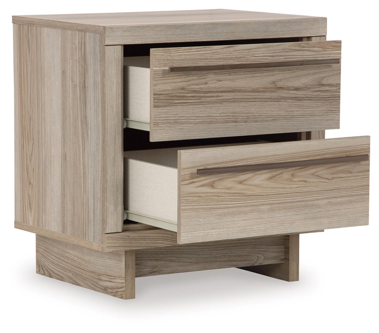 Hasbrick Casual 2 Drawer Nightstand with Wireless Charging and USB Ports, 21.93" Tall
