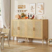 Cabinet, Bathroom Cabinet with 2 Rattan Doors & Rattan Cabinet with Doors, Accent