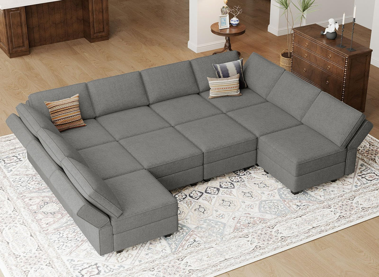 Oversized U Shaped Sofa Modular Sectional Couch Sleeper Sofa