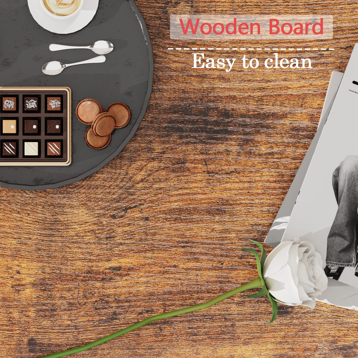 Nightstands Set of 2, Industrial End Table with Fabric Drawer and Storage Shelf