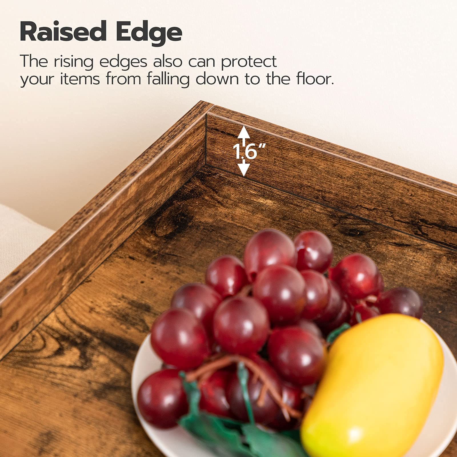 TV Tray Table, Folding Table with Removable Serving Tray