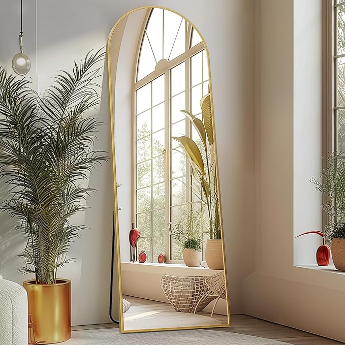Arched Full Length Mirror Full Body Floor Mirror