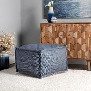 Aztec Print Indoor/Outdoor Ottoman Pouf