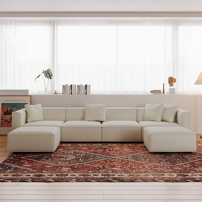 Modular Sectional Sofa – Convertible L or U-Shape