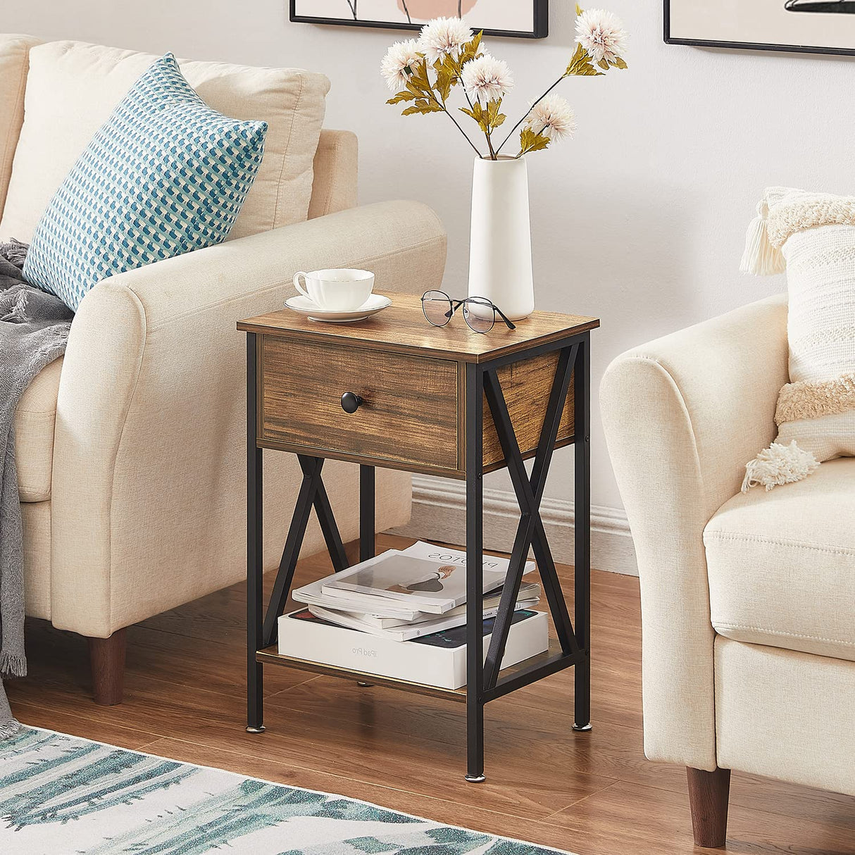 Night Stands for Bedroom Rustic Nightstand