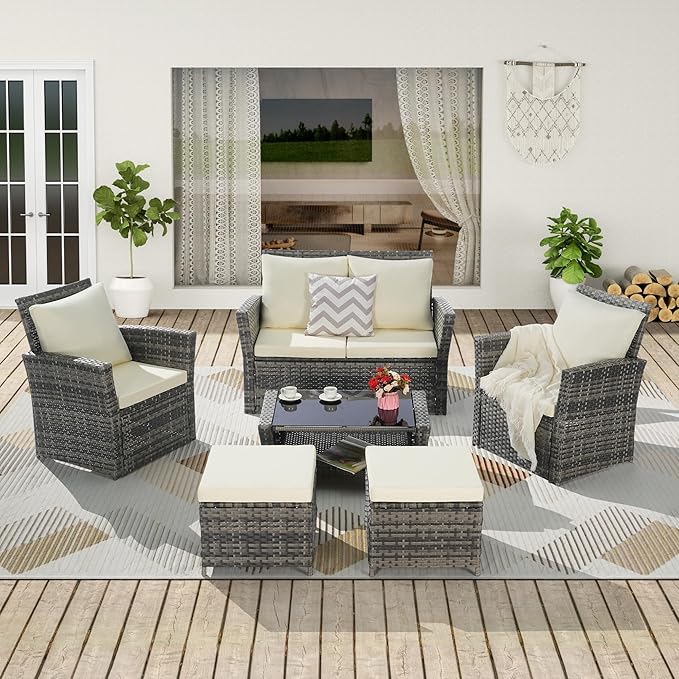 Patio Furniture Set 4 Pieces of Outdoor Furniture