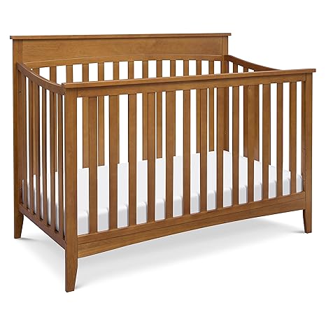 4-in-1 Convertible Crib - GREENGUARD Gold Certified Crib - Baby Crib Convertible to Toddler Bed, Daybed & Full-Size Bed - Wooden Baby Crib with 4 Adjustable Heights - Forest Green