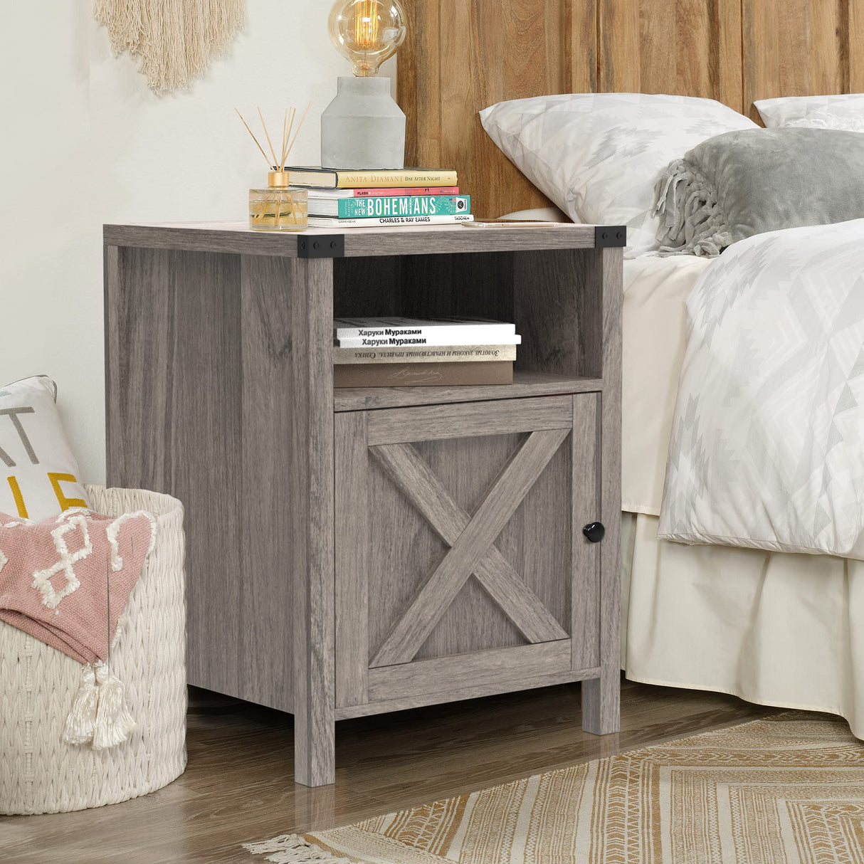 Farmhouse Nightstand, End Table, End Tables