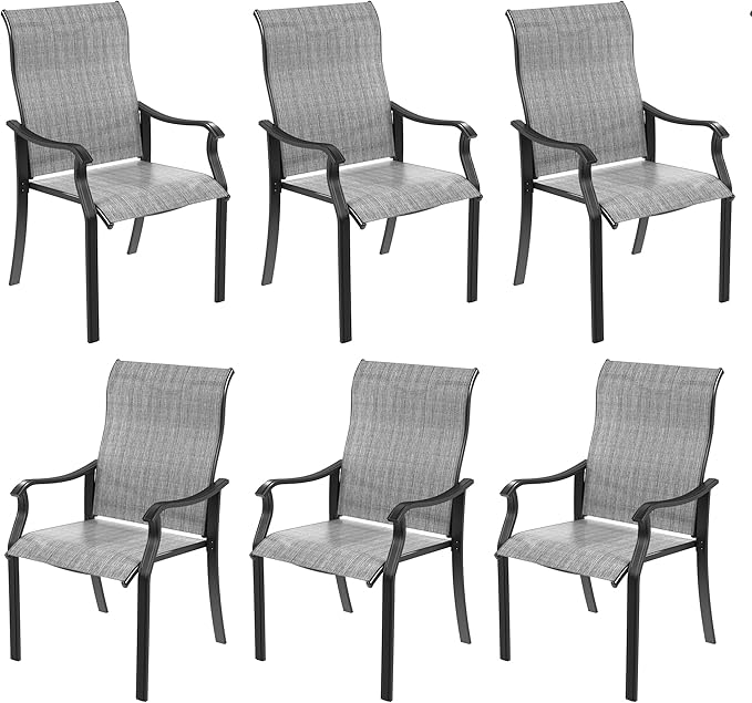 Outdoor Patio Dining Chairs Set of 4, High Back Patio Chairs