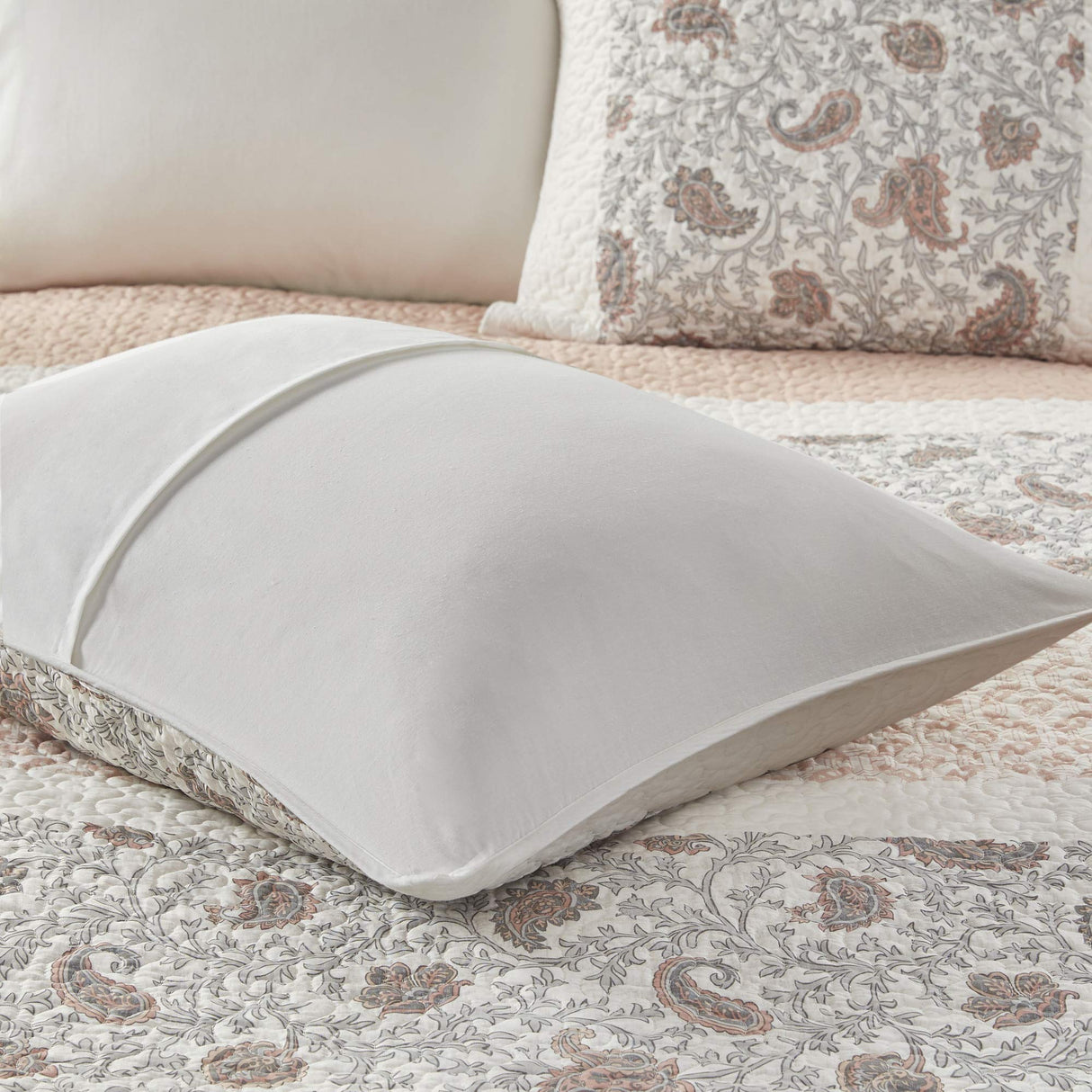 100% Cotton Quilt Set Floral Print, Double Sided Stitching