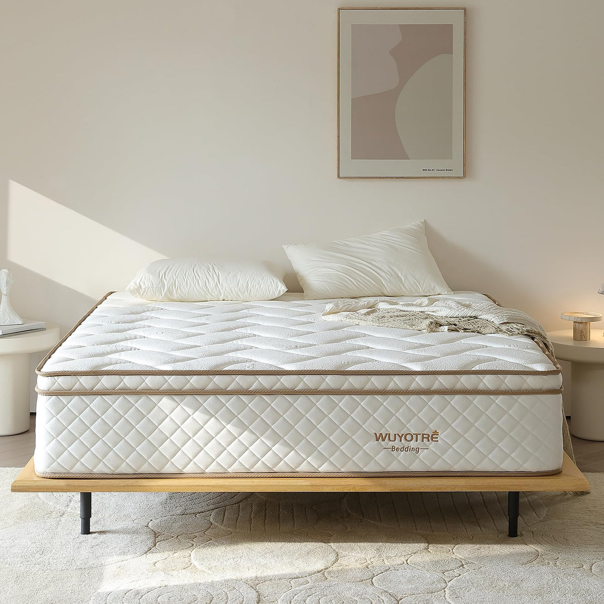 10 Inch Queen Size Mattress, Memory Foam Hybrid Mattress in a Box with Oeko-TEX