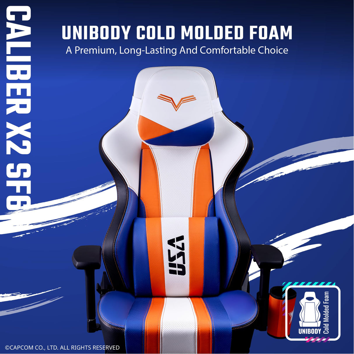Caliber X2 Street Fighter 6 Luke Edition Ergonomic Gaming Chair