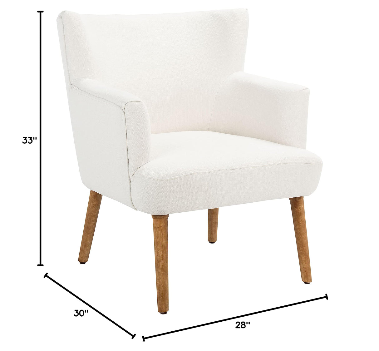 Collection Delfino White/Natural Accent Chair