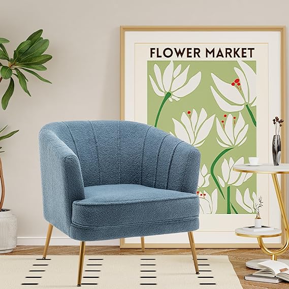 Bedroom Office Velvet Accent Chairs for Living Room