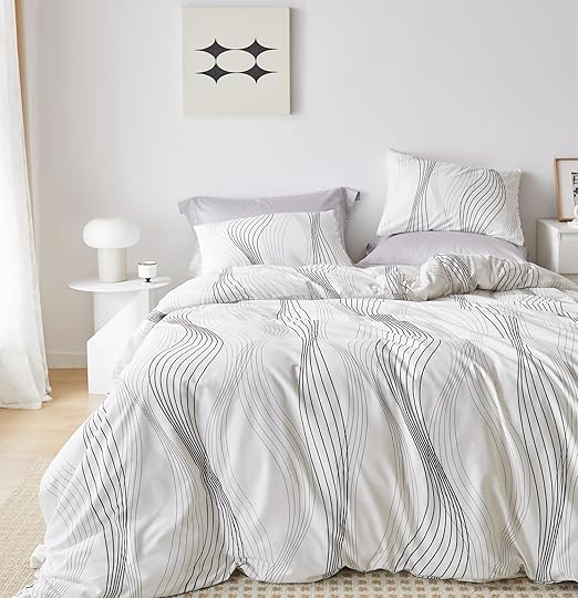 Plaid Duvet Cover Queen 100% Cotton Navy Blue Tartan Grid Duvet Cover 3 Pieces Set 1 Soft Checkered Gingham