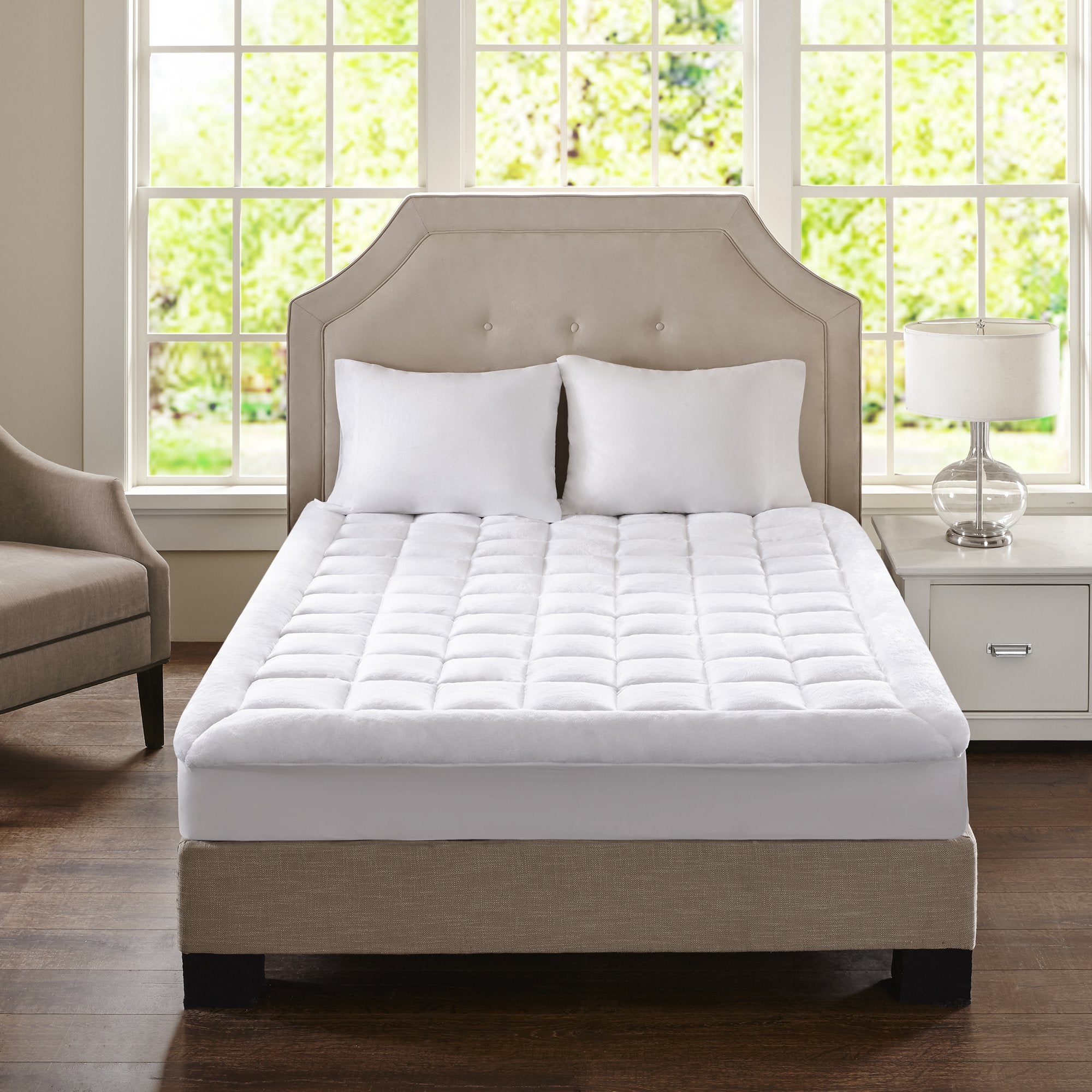 Waterproof Mattress Protector, Cloud Soft Plush Mattress Cover, Overfilled Mattress Pad