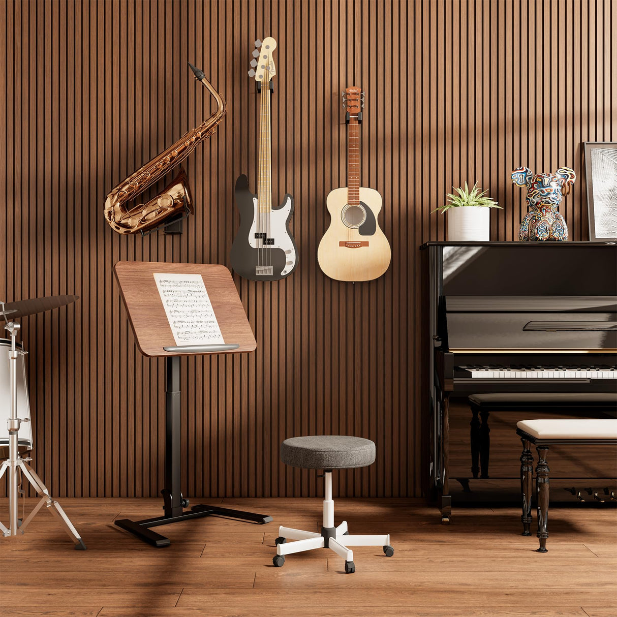 Mobile Folding Desk 25 Inch - No Assembly Sit-Stand Desk,Height Adjustable Rolling