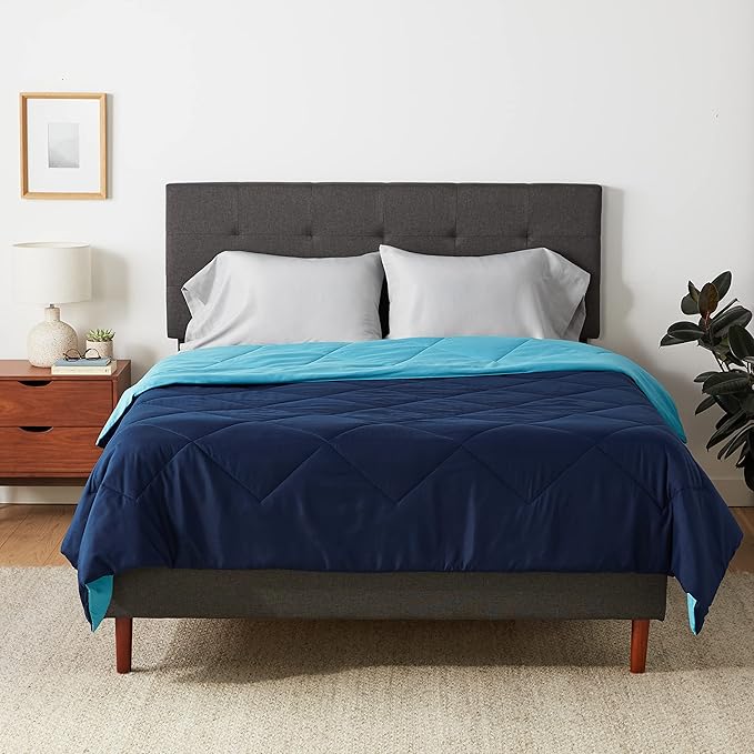 Reversible Lightweight Microfiber Comforter Blanket