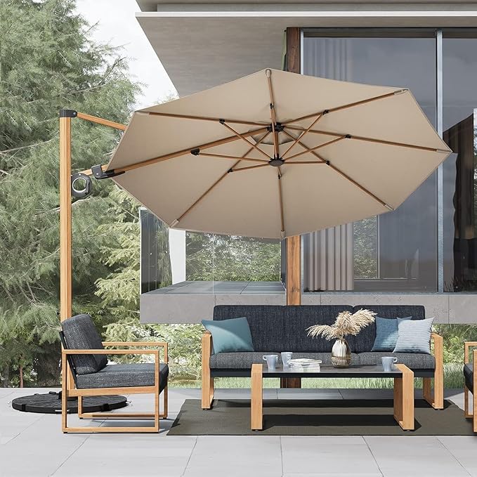 Outdoor 4-Piece Modern Aluminum Patio Furniture Sets 5 Person Conversation Set