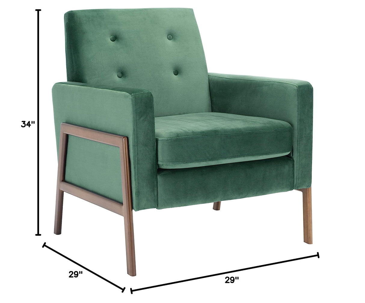 Home Collection Roald Velvet Sofa Accent Club Chair