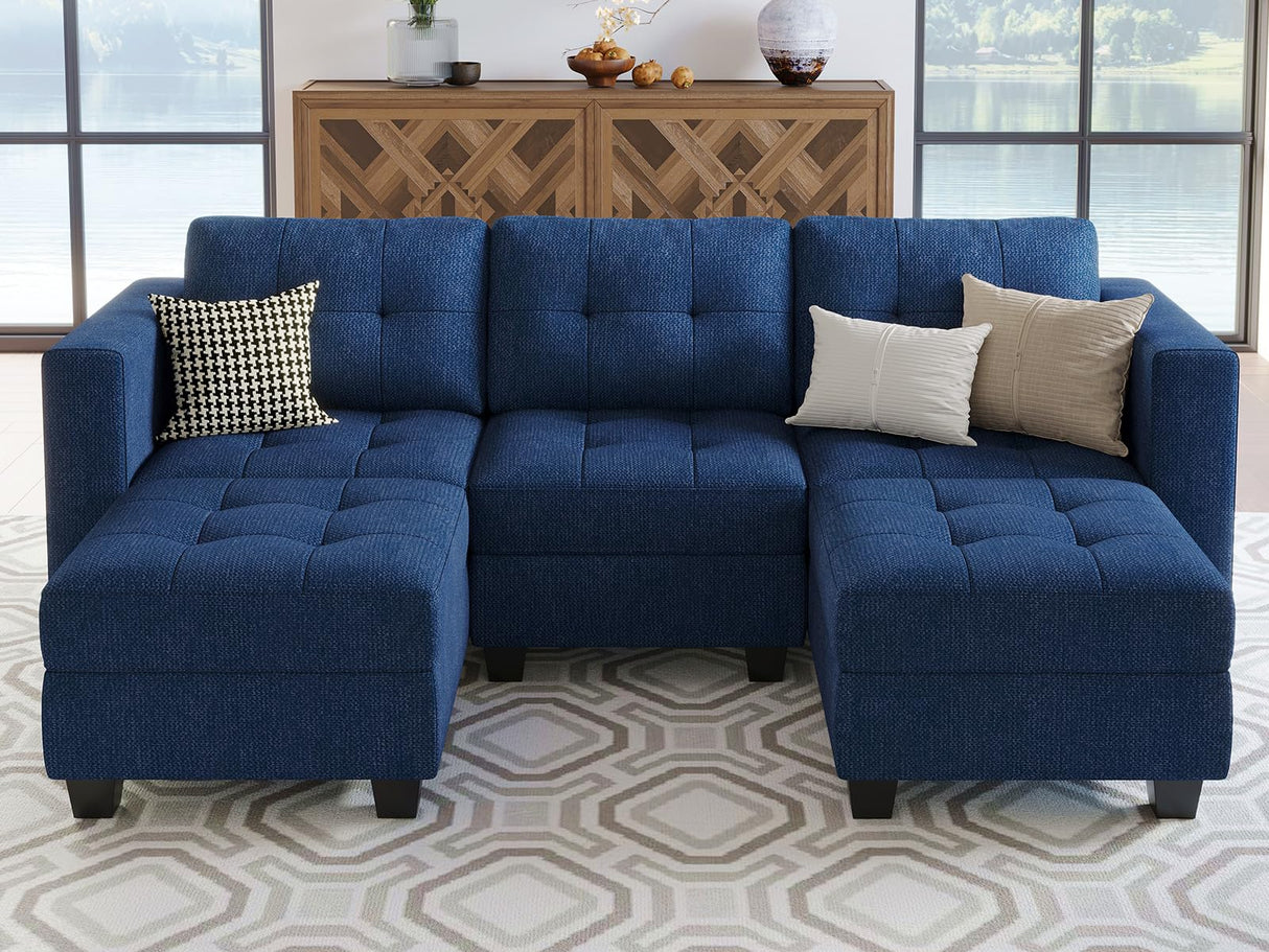 Modular Sectional Sofa Couch with Double Chaises U Shaped Sectional Sofa