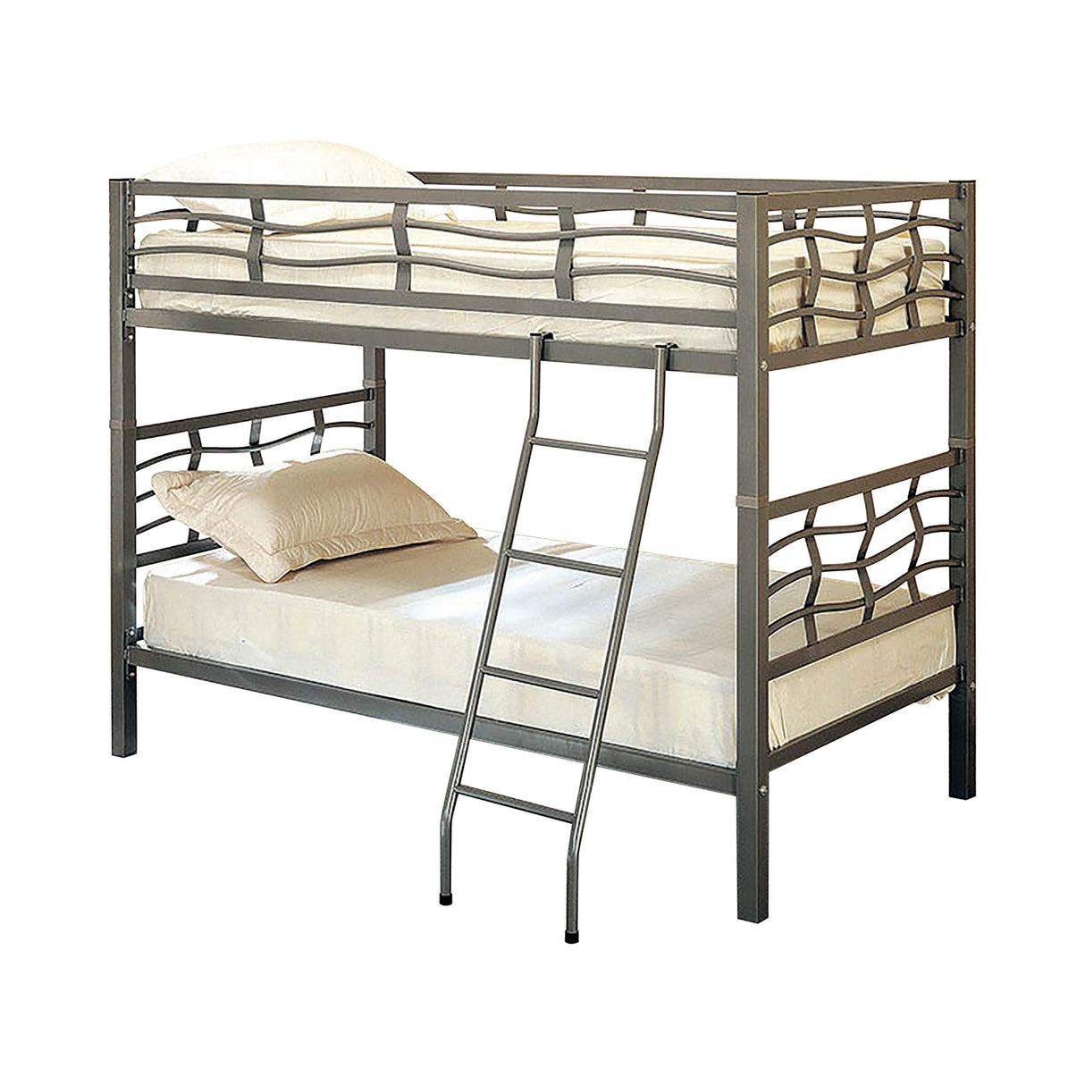 Fairfax Twin Bunk Bed with Ladder Light