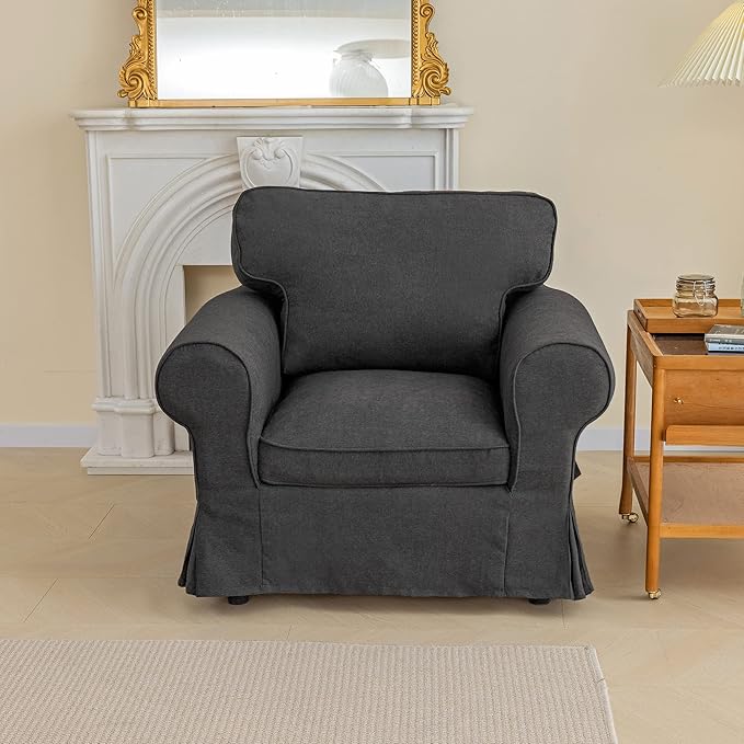 Washable and Soft EKTORP Loveseat Cover Replacement - Custom Made Compatible for