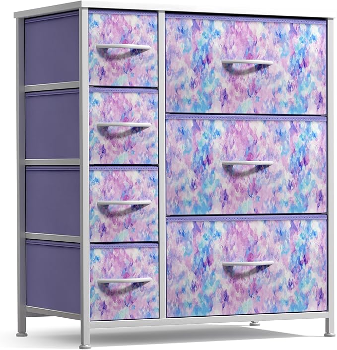Dresser with 7 Drawers - Furniture Storage Chest for Kid’s, Teens, Bedroom, Nursery