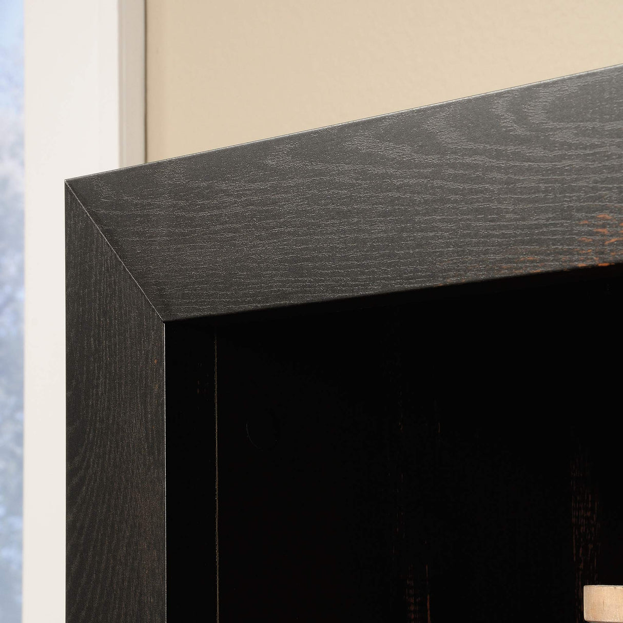 Pass 5-Shelf Bookcase Rustic Bookshelf, L: 33.78" x W: 12.52" x H: 71.10", Char Pine