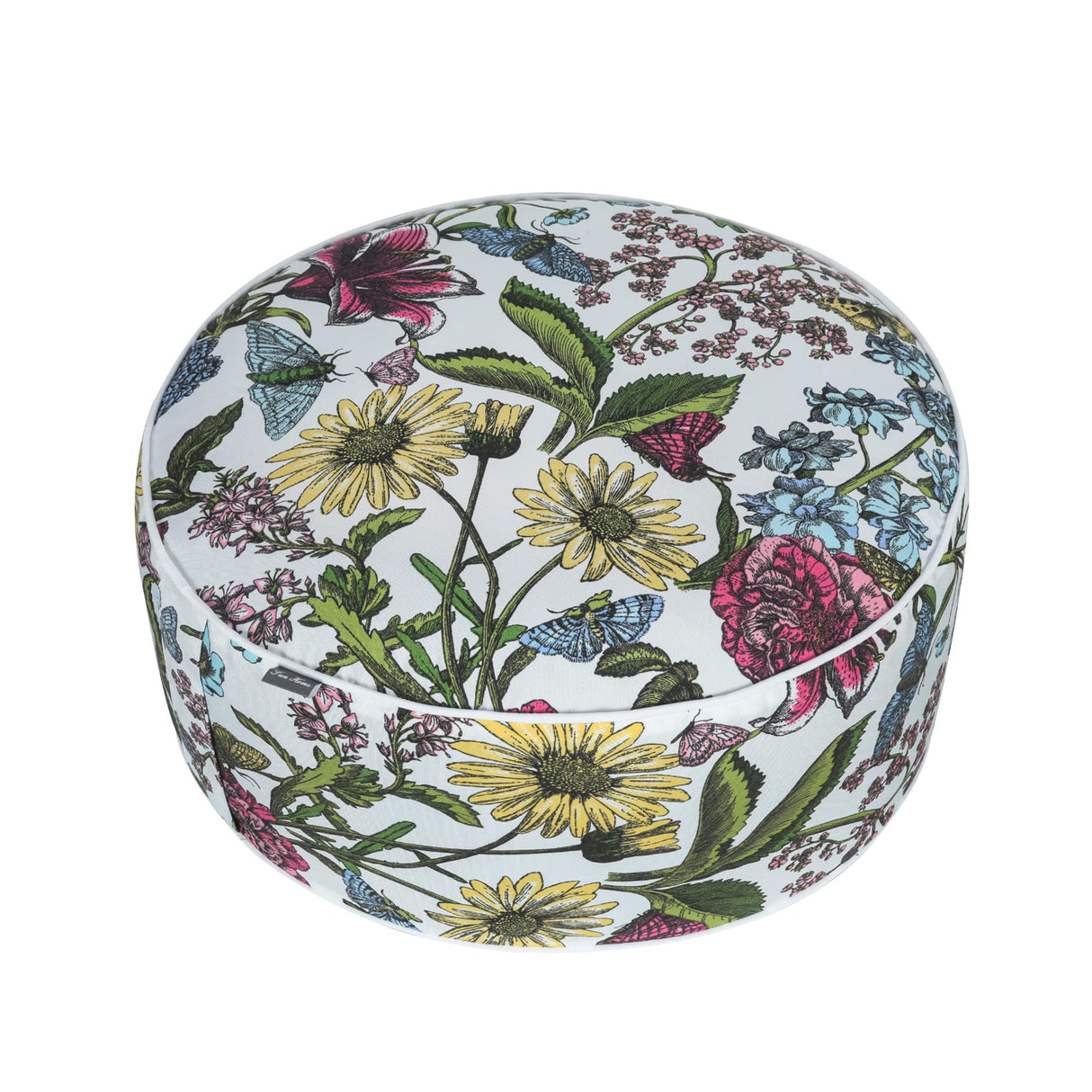 Inflatable Outdoor Ottoman with Air Pump,20"x9" Portable Patio Pouf