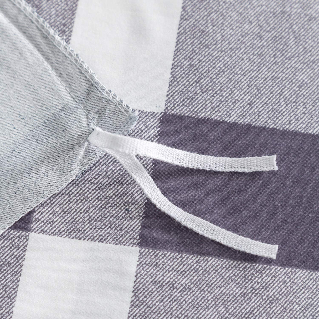 Plaid Duvet Cover Queen 100% Cotton Navy Blue Tartan Grid Duvet Cover 3 Pieces Set 1 Soft Checkered Gingham