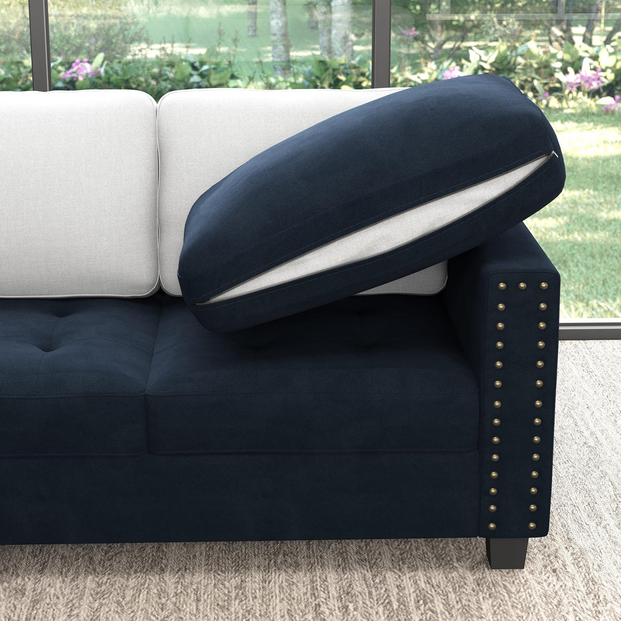 Convertible Sectional Sofa L Shaped Couch