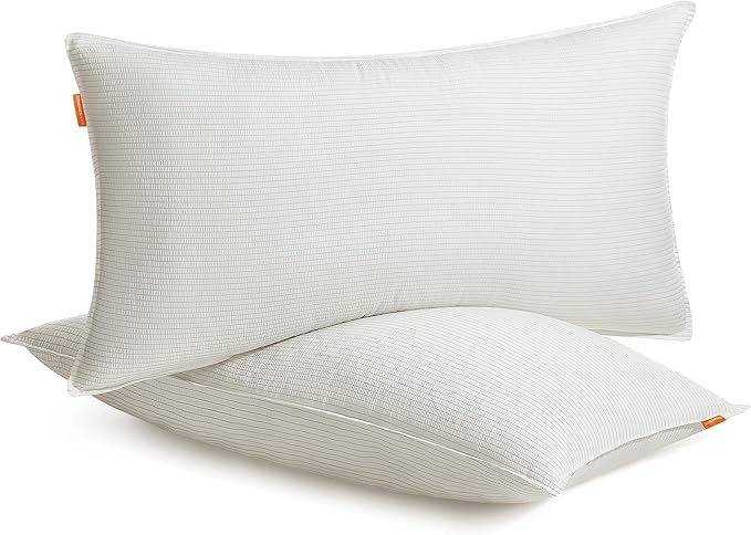 Bed Pillows Queen Size Set of 2, Down Alternative Hotel Pillow