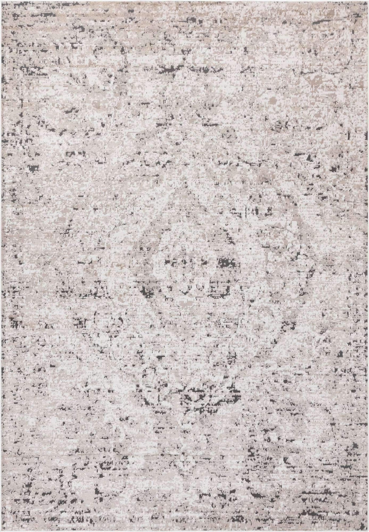 Unique Loom Portland Collection Area Rug - Astoria (6' 1" x 9' Rectangle, Beige/ Gray)