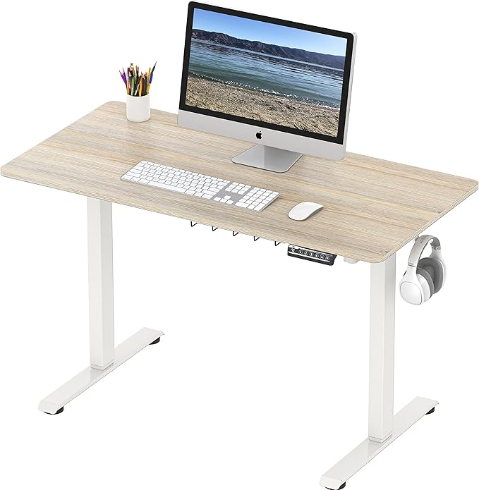 40 x 22 Inches Electric Height Adjustable Sit to Stand Desk
