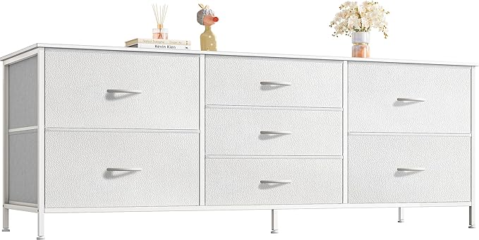 Dresser for Bedroom, 55 Inch Dresser TV Stand