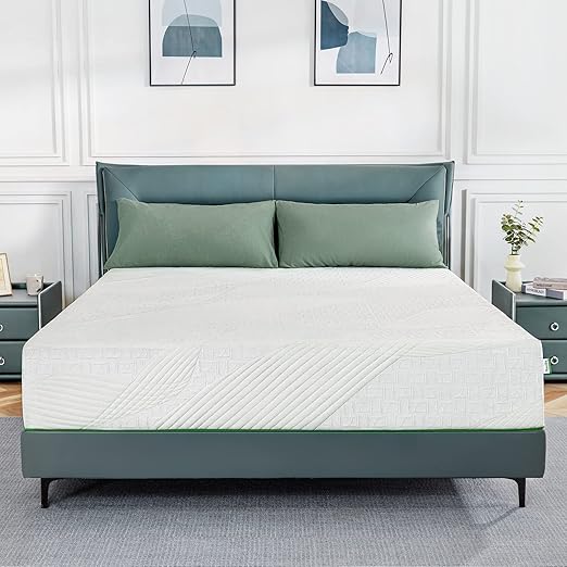 Queen Mattress, 10 Inch, Cooling Gel Memory Foam