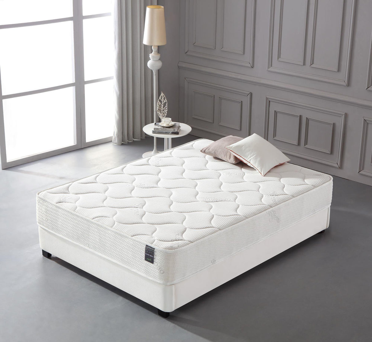 Organic Cotton - 10 Inch - Comfort Firm Sleep - Cool Memory Foam & Pocket Spring Mattress