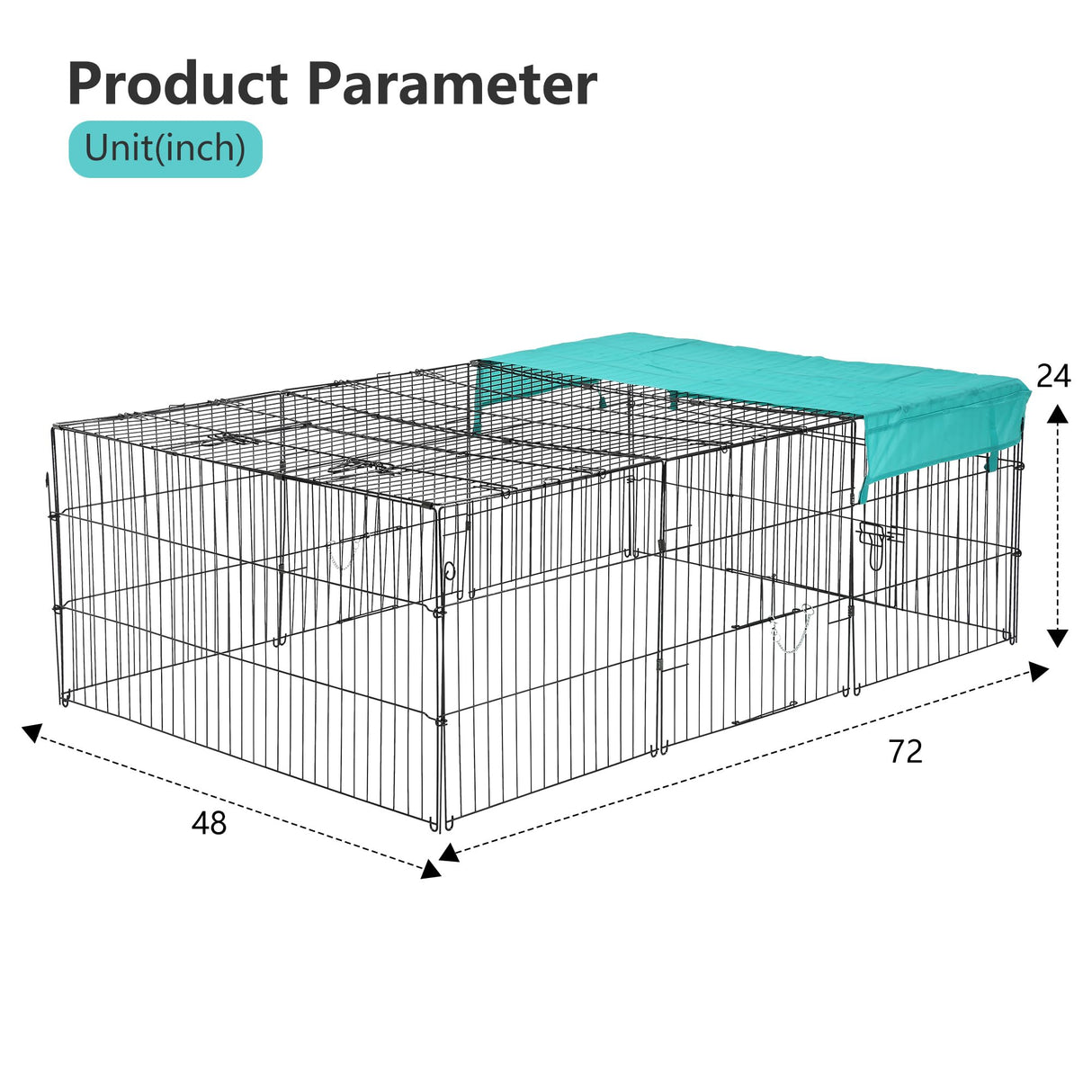 FeatherFort Mini Chicken Run – 6x4ft Coop with UV Roof, Secure Door & Rustproof Frame