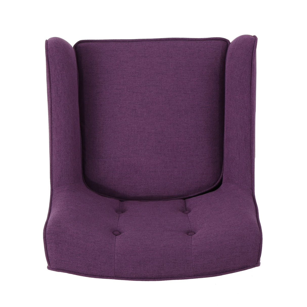 Felicity Mid-Century Fabric Arm Chair, Purple