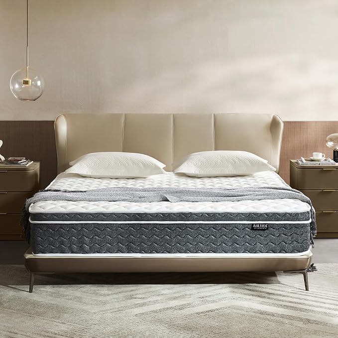 Queen Mattress 12 Inch Hybrid Mattress Queen Size - Memory Foam & Individually Pocket