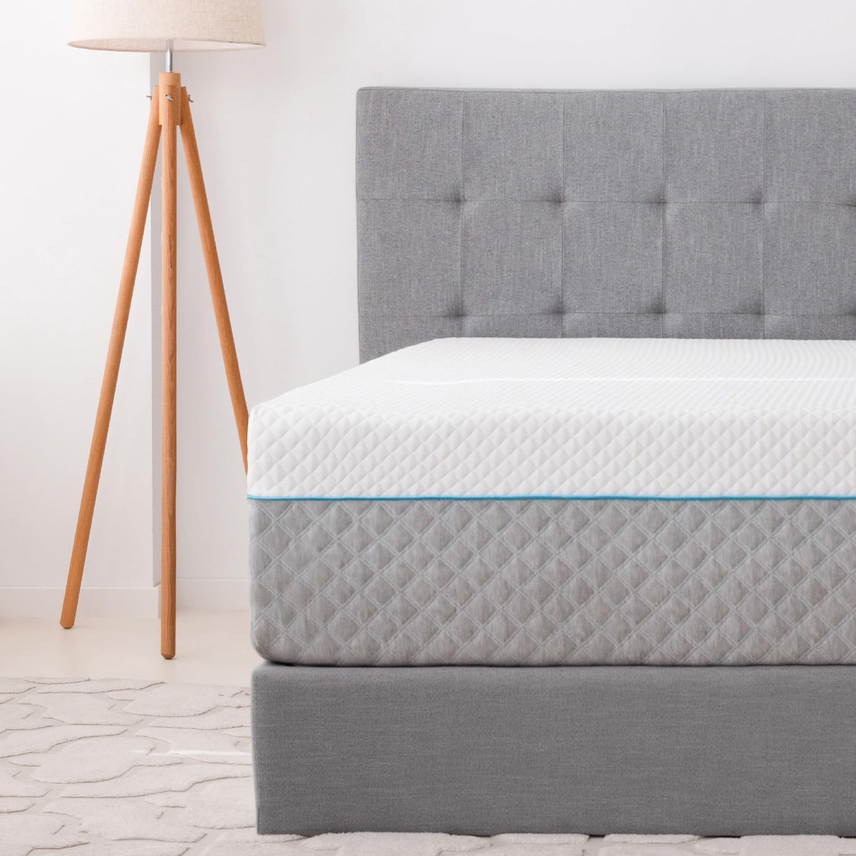 Queen Mattress 14 Inch, Charcoal Gel Memory Foam Mattress Bed in a Box