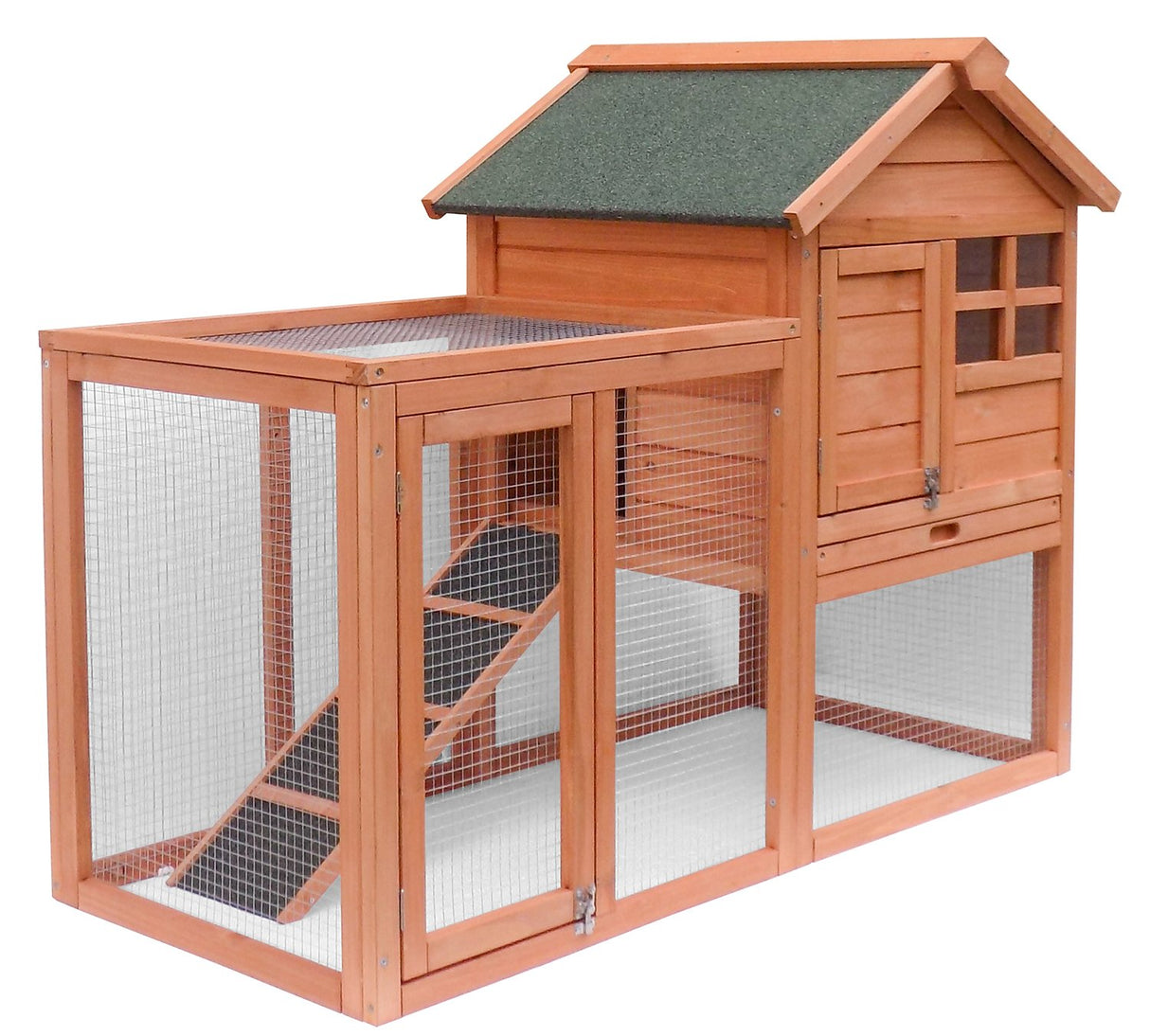 Rabbit Hutch Indoor and Outdoor Bunny Cage 2 Story Pet House Poultry Cage
