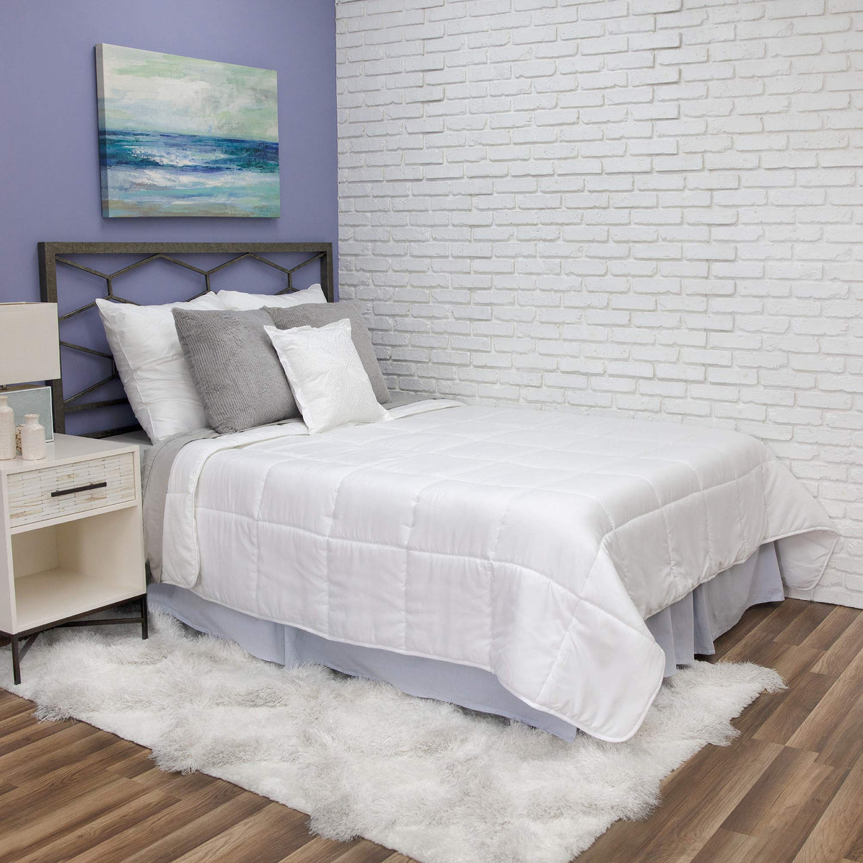 Fresh and Clean Comforter, Twin, White