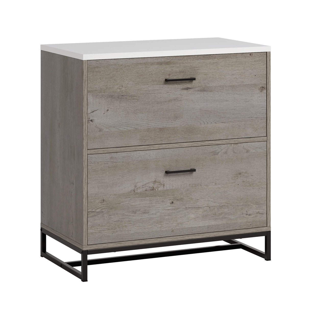 Tremont Row 2-Drawer Lateral File Cabinet, Mystic Oak Finish