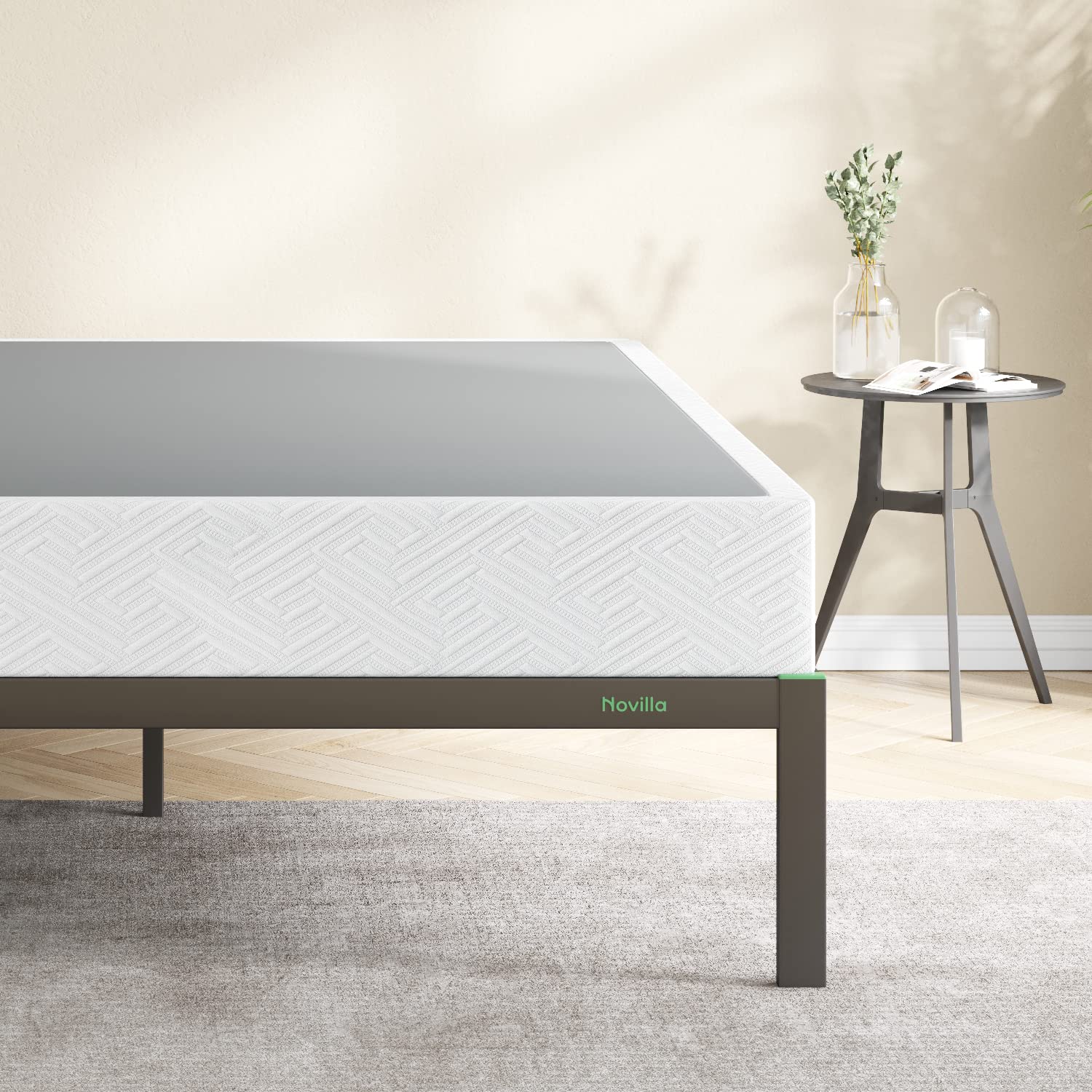 Queen Box Spring,8 Inch Metal Box Spring Supports